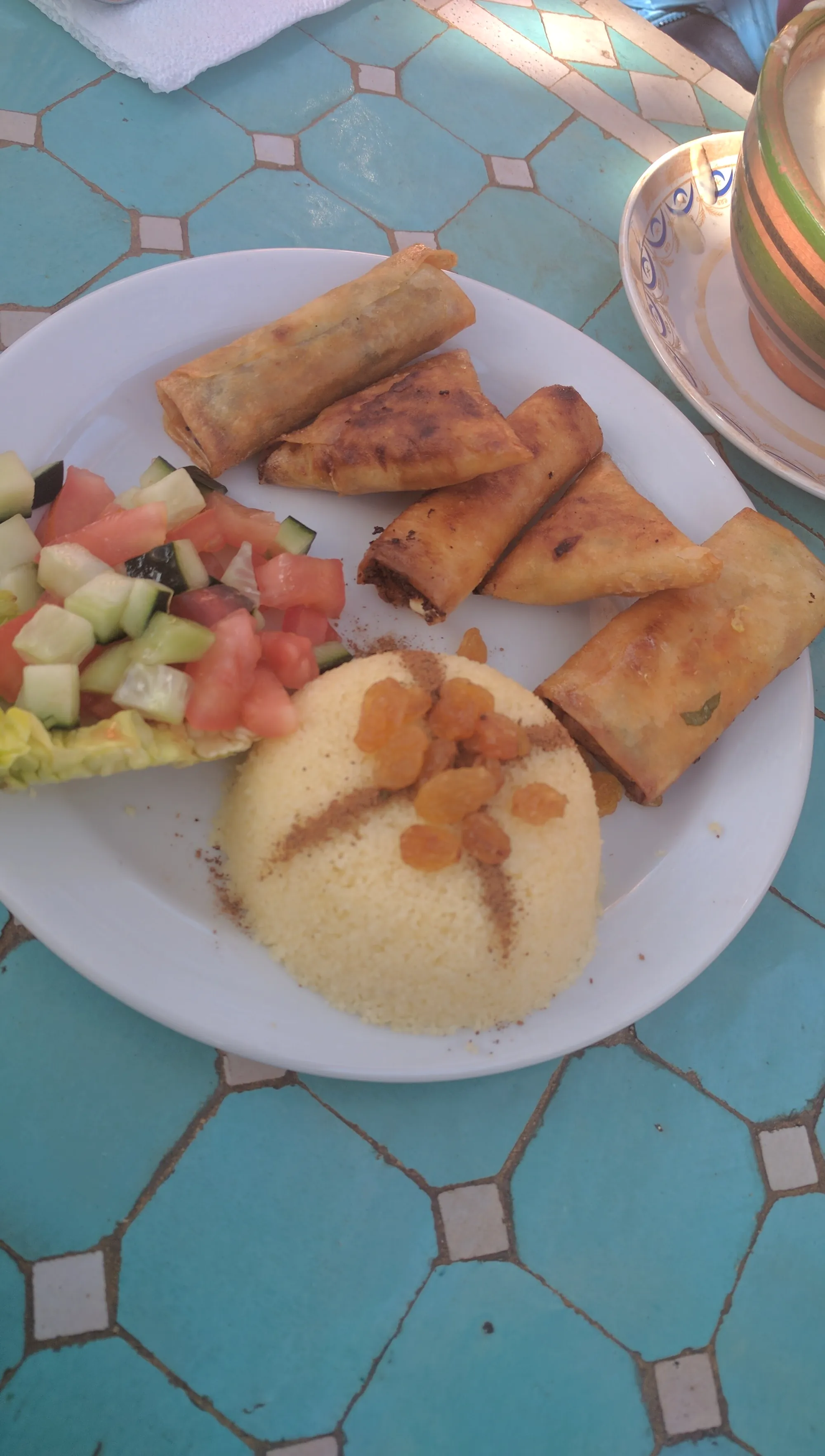 Beghrir under a pour of honey — the Moroccan thousand-hole pancake