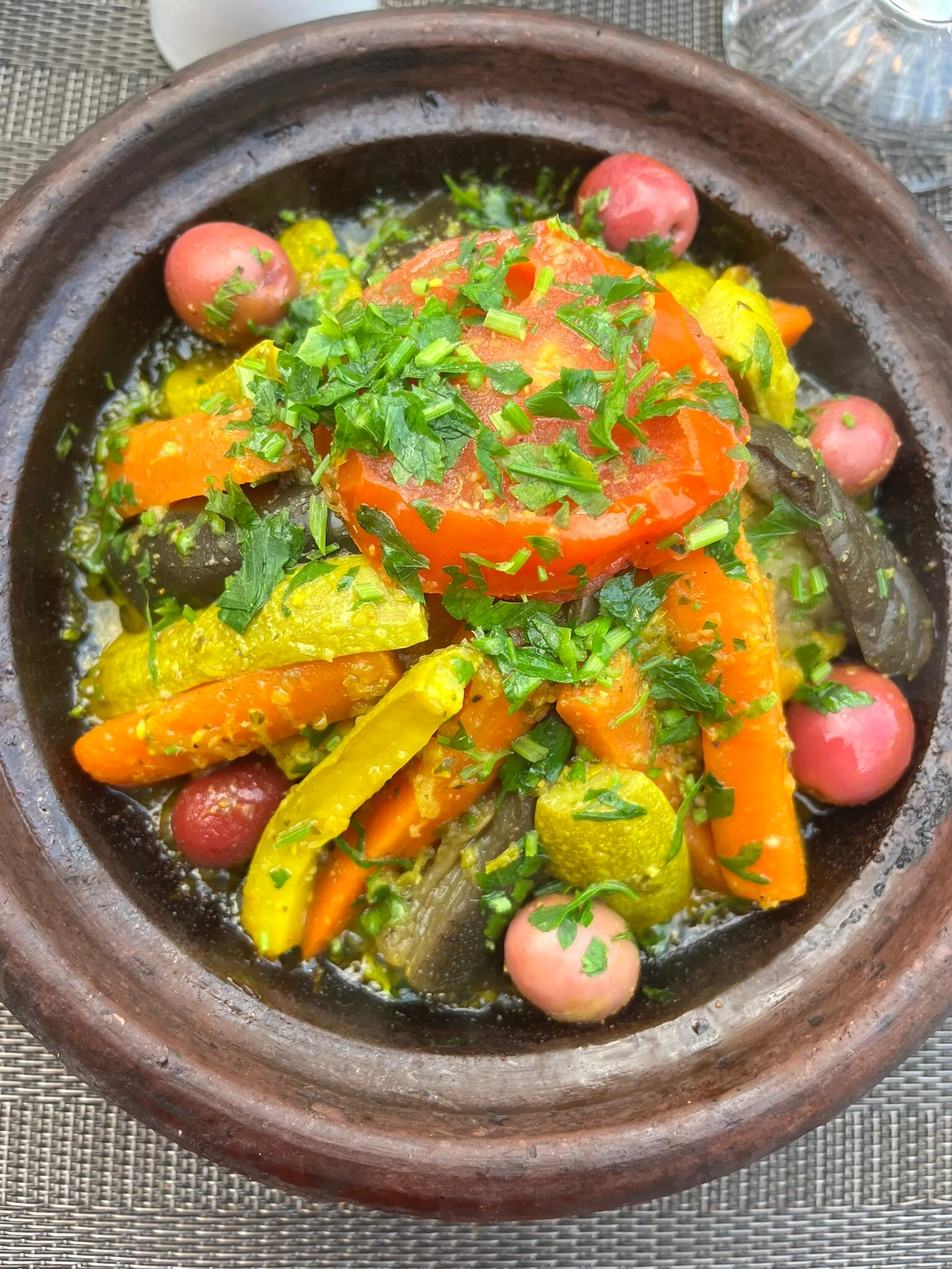 Tagine of fresh vegetables — vegetarian berber