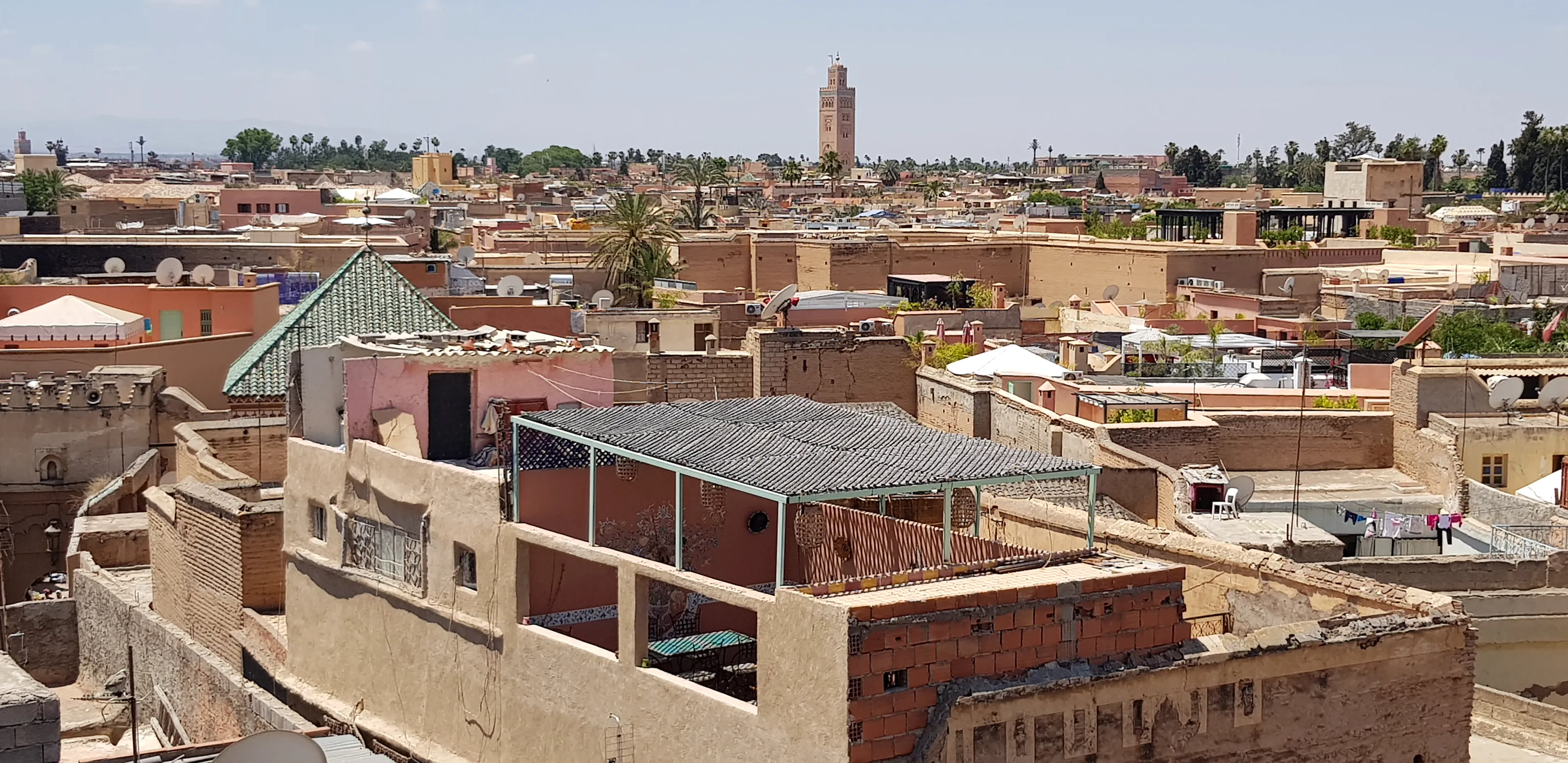 The view from the terrace: the koutoubia